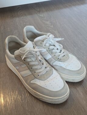 Hogan Grey Suede & White Leather Sneakers